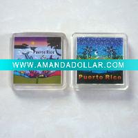 square acrylic fridge magnet