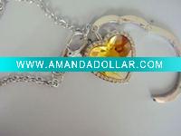 yellow crystal bag hanger