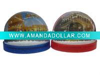 Wholesale magnet acrylic frame,photo frame snow globe fridge magnet