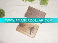 Wholesale wood business card holder