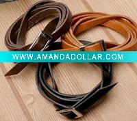 BISERVICE LEATHER / PU BRACELET AND BELT FOR YOUNG MAN