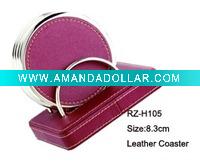 Wholesale Leather Coaster