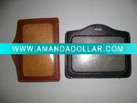 Wholesale badge holder make of fax leather