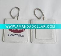 Wholesale pu leather handbag tag