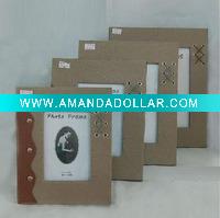 Wholesale promotion leather photo frame