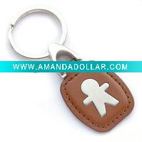Wholesale fashion leather key ring