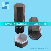 Wholesale artificial leather leather paper wine box packaging