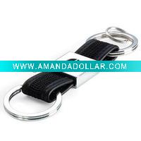 Wholesale fashion leather key ring