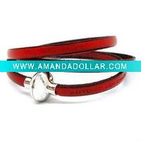 Wholesale Lady Fashion Leather Bracelet