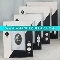 Wholesale promotion leather photo frame
