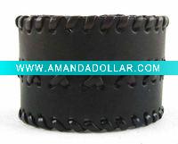 Wholesale Double Row Braided Leather Bracelet