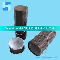 Wholesale artificial leather leather paper wine box