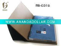 Wholesale yellow leather cover table calendar