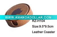 Wholesale Leather Coaster