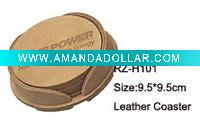 Wholesale Leather Coaster