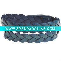 Wholesale Fashion Braided Leather Bracelet