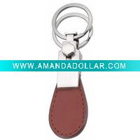 Wholesale leather promotional keychain
