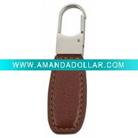 Wholesale cheap leather keyring