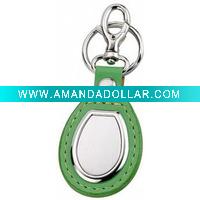 Wholesale fashion leather keyring