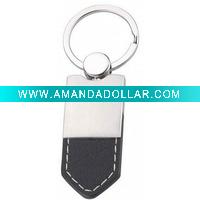 Wholesale promotional leather key chain