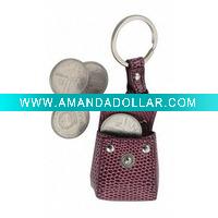 Wholesale fashion coin holder keychain