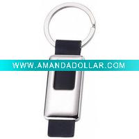 Wholesale low price leather keychain