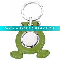 Wholesale promotional leather keyring