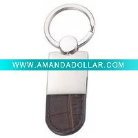 Wholesale real cheap leather key ring