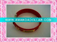 Wholesale sports Jesus Bracelet with red heart