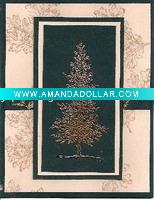 Wholesale christmas tree greeting cards