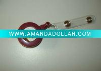 Wholesale 1.26" plastic pull reel attachement clear pvc sticker