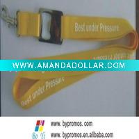 Wholesale polyester material silk screen print lanyard