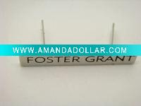 engraved metal logo plate