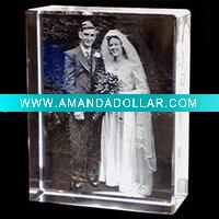 Wholesale Personalised crystal gifts-3d laser letched crystal