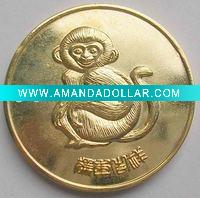Wholesale gold metal coin, custom coin, souvenir coin