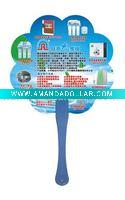 pp advertising fan with flower shape
