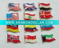 Wholesale LED National Flag Flashing Badge