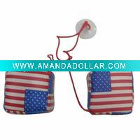 Wholesale USA Flag Dice Car Pendants