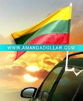 Lithuania car flag