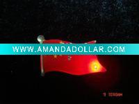 Flashing flag pin