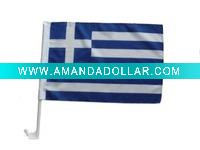 greece car flags