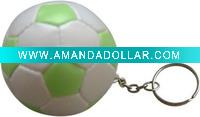 Wholesale stuffed soft soccer ball keychain