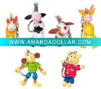 Wholesale Promotion Wooden Keychain