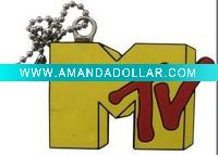 Wholesale rubber keychain