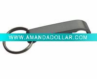 Wholesale simple and light aluminum bottle opener key chain