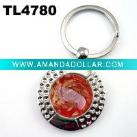 Wholesale 2011 New style murano glass metal key holder