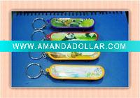 Wholesale Hot Selling fashion scooter shape plastic key chain for promotion