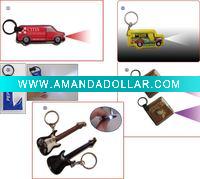 Wholesale <OEM> PVC Led Keychain (J012)