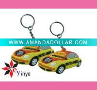 Wholesale car design soft pvc keychain