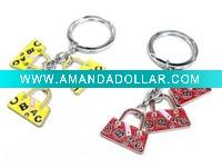 fashion metal handbag keychain